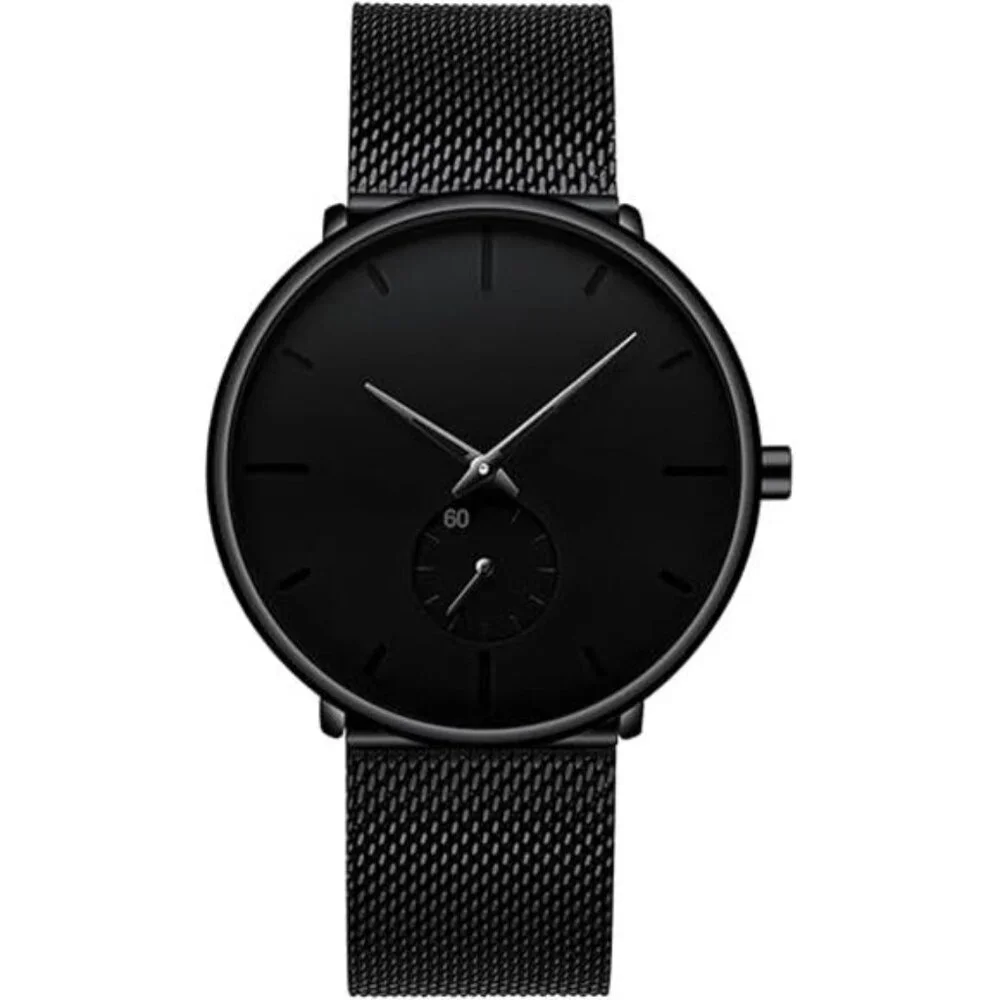 Mens Watches Ultra-Thin Minimalist Waterproof - Fashion Wrist Watch